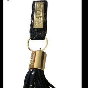 BIBA Black/Gold Tassel Key Chain